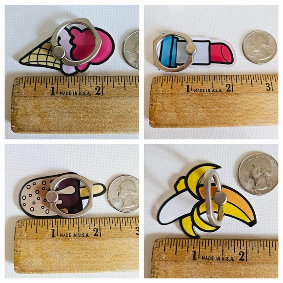 2" Cute Enamel Cellphone Mobile Ring Stands Holders with 360 Degree Ring Rotat - Picture 8 of 16